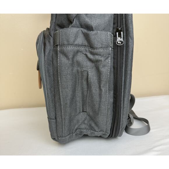 JOLLITO Gray Diaper Bag Backpack w/ Changing Station – Large, New No Box - Picture 9 of 15